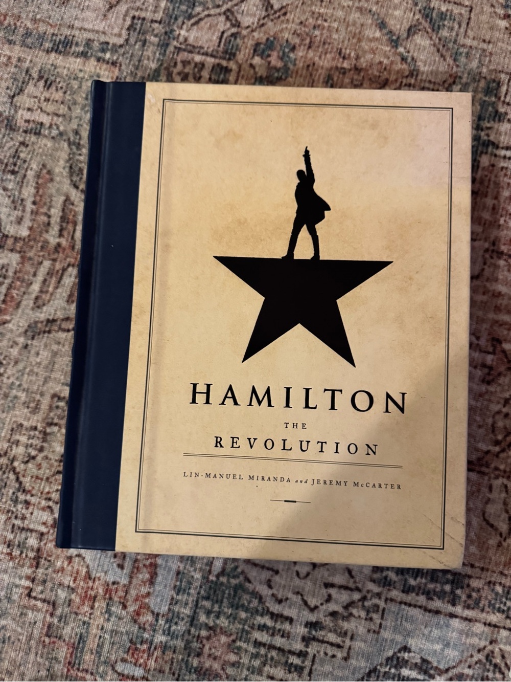 Hamilton Hardcover Book - Beige & Navy
